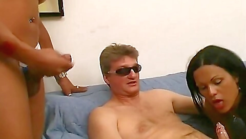 Blonde gets her face and stepbros