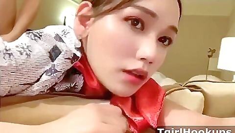 Asian model gets a wild time